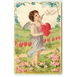 n°18280 - Carte Gaufrée - A...