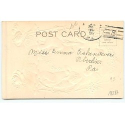n°18287 - Carte Gaufrée - Kinf Easter Wishes - Anges autour d'un coeur