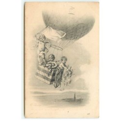 n°18298 - Anges lançant des...