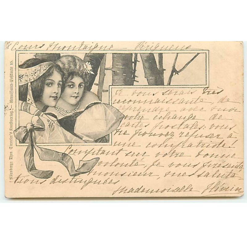 n°18311 - edit. Theo Stroefer's - Deux Jeunes femmes