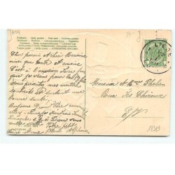 n°18319 - Carte Gaufrée - Heureuse Année - Un garçon avec des lettres