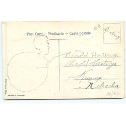 n°18343 - Carte Gaufrée - To my Valentine - Cupidons accrochant des coeurs sur une cible