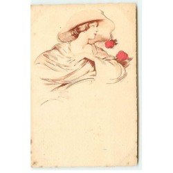 n°18363 - Jeune femme avec...