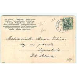 n°18371 - C. Klein - Rose Rouge - Alphabet Lettre I