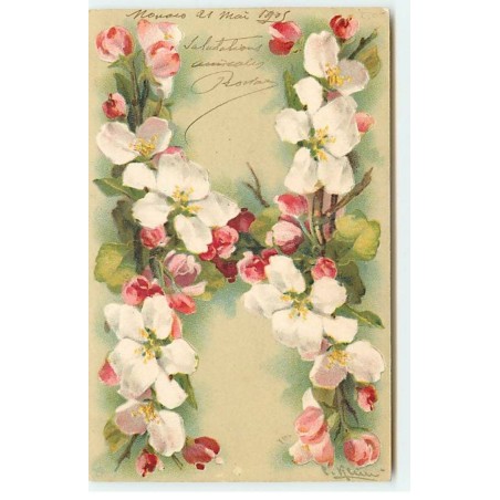 n°18372 - C. Klein - Fleurs - Alphabet Lettre H