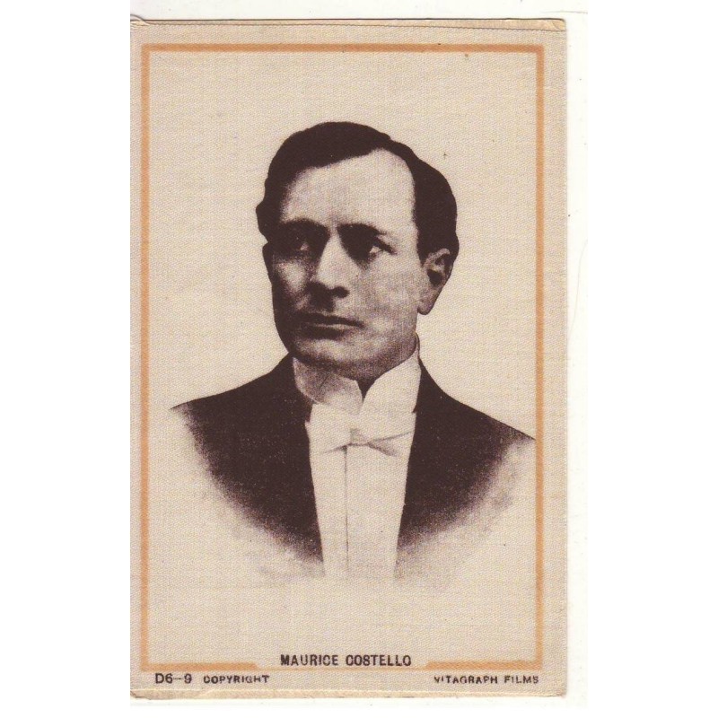 n°18404 - Carte Tissée Soie - Maurice Costello - D6-9 - Vitagraph Films