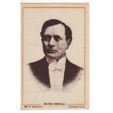n°18404 - Carte Tissée Soie - Maurice Costello - D6-9 - Vitagraph Films