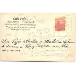 n°10795 - Carte Fantaisie Gaufrée - 1913 - Enero 1°