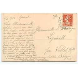 n°18417 - MM Vienne n°534 - Bonne Année - Fillettes portant des bouquets de fleurs
