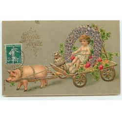 n°18423 - Carte Gaufrée -...