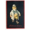 n°18428 - Carte Gaufrée - Fröhliche Ostern - Poussin habillé avec un costume