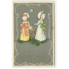 n°18443 - With best wishes - Fillettes faisant des bulles de savon