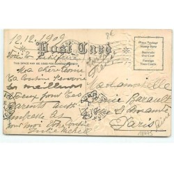 n°18475 - Carte Gaufrée - Clapsaddle - Best wishes for Christmas - Garçon et houx