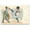 n°18509 - G. Mouton - Jeune femme (style danseuse de french cancan) dansant devant un homme