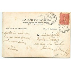 n°18514 - Soyez solide .... un lapin - Jeune  femme tombant d'une bicyclette à cause d'un lapin