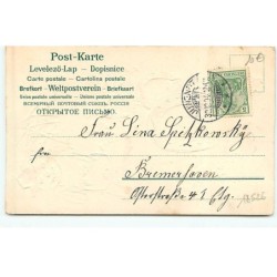 n°18526 - Herzlichen Glückwunsch zum Neuen Jahr - Enfants et bonhomme de neige