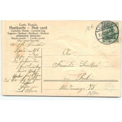 n°18540 - Carte Gaufrée - Fröhliche Weihnachten - Ange avec une cloche