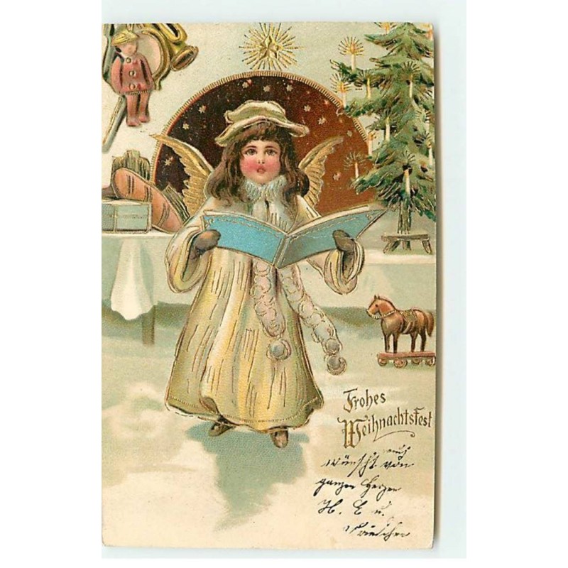 n°18546 - Fröhes Weihnachtsfest - Ange chantant