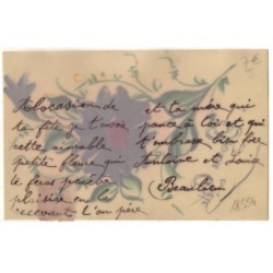 n°18554 - Carte Celluloïd - Bonne fête - Fleur