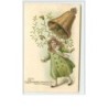 n°1856 - Bonne Année - Fillette et cloche