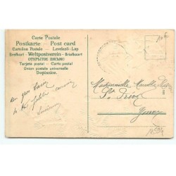 n°18594 - Carte Gaufrée - Joyeux Noël - Fillettes décorant un sapin