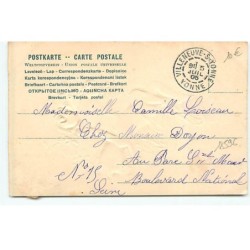 n°18596 - Carte Gaufrée - Souvenir - Ange portant une corbeille remplie de fleurs