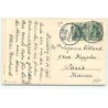n°18617 - Carte Gaufrée - Fröhliche Weihnachten - Fillette et garçon près d'un sapin