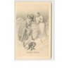 n°1863 - Bonne Année - Femme et Bonhomme de neige