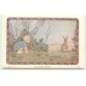 n°18631 - Pâques - H. Willebeek Le Mair - Good Evening, Mr Hare - Fillette espionnant un lièvre