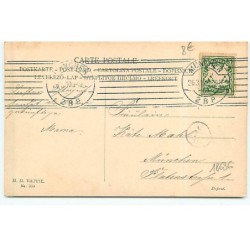 n°18636 - MM Vienne n°350 - Pâques - Fröhliche Ostern - Jeune fille et une fillette, avec un lièvre à côté d'elle