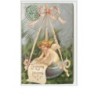 n°1867 - Joyeuses Pâques - Clapsaddle - Angelot sur un oeuf