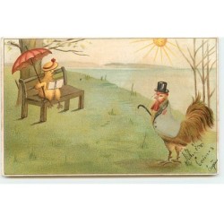 n°18671 - Un coq habillé,...