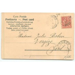 n°18686 - Carte en relief - Portrait d'une jeune femme