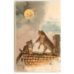 n°18690 - Chats sur un...