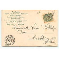 n°18723 - Souhaits Sincères 1903 - Anges sur des luges