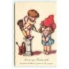 n°18745 - A votre âge Mademoiselle on pense d'abord à jouer à la poupée - Cupidon et fillette