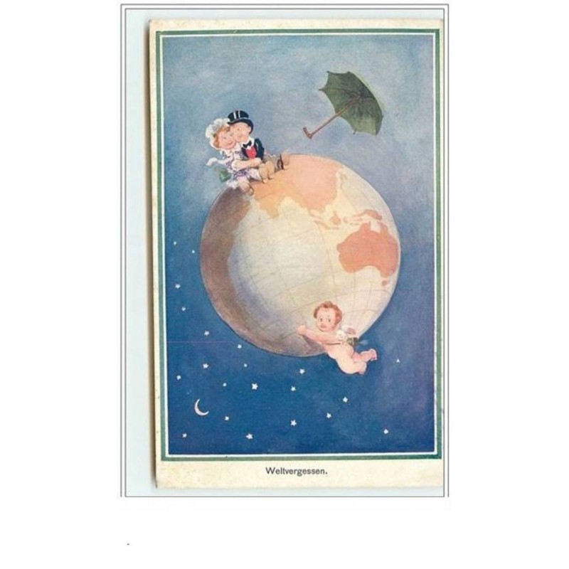 n°1876 - Angelot portant le monde - Weltvergessen