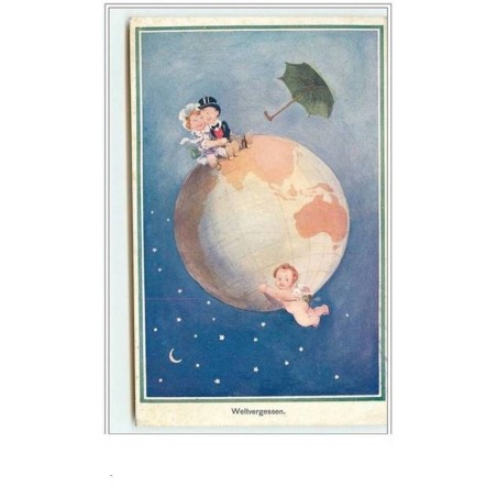 n°1876 - Angelot portant le monde - Weltvergessen