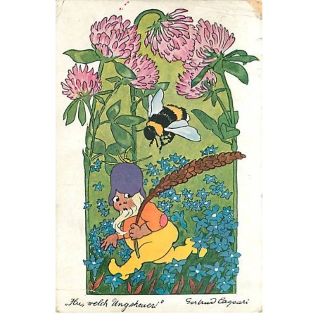 n°18762 - Caspari - Abeille suivant un nain