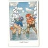 n°18771 - Illustrateur - M. Fischerova-Kvéchova - Veselé Vanoce - Anges jouant au hockey sur glace