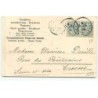 n°18777 - Carte Gaufrée - Bonne Année 1905 - Fillette au milieu d'un trèfle