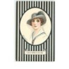 n°10824 - Carte Illustrateur - Mauzan - Femme avec Chapeau - A vous le meilleur de mon coeur