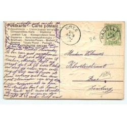n°18794 - Carte Gaufrée - Foi, Charité, Espérance - Trois jeunes filles priant
