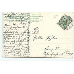 n°18810 - Fröhliche Ostern - Fillette câlinant un agneau