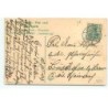 n°18813 - Carte Gaufrée - Fröhliche Ostern - Ange gardien portant une croix et une grande plume