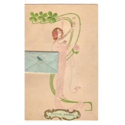n°18818 - Carte Gaufrée -...