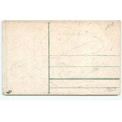 n°18829 - Carte Gaufrée - Prosit Neujahr - Jeune femme portant un bébé tenant un verre sur l'épaule