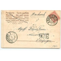 n°18847 - Carte Gaufrée - Clapsaddle - Trois anges, l'un portant une croix, un autre un coeur et le troisième une ancre