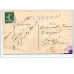 n°1890 - Carte Gaufrée - Mes meilleurs souhaits - Enfants sortant d'un coffre