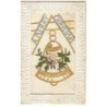 n°18953 - Carte Brodée - A Merry Christmas - Cloche